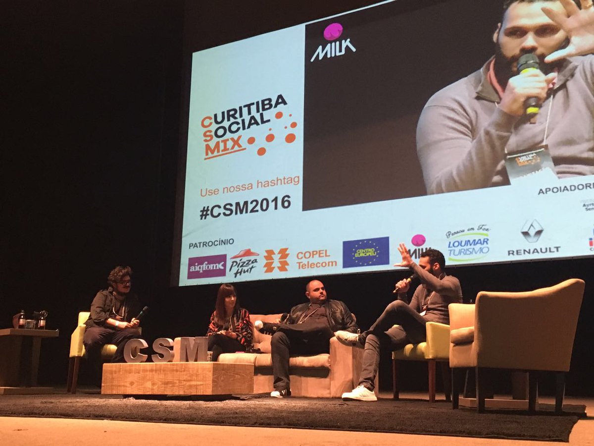 O CEO Igor Remigio apresenta o Aiqfome no Curitiba Social Mix, o maior evento digital do sul do Brasil - Foto: Divulga&ccedil;&atilde;o